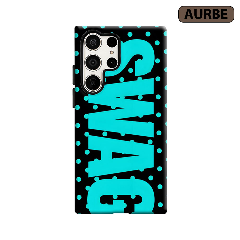 Phone Cases Typo - Neon Dots Typo Phone Case For