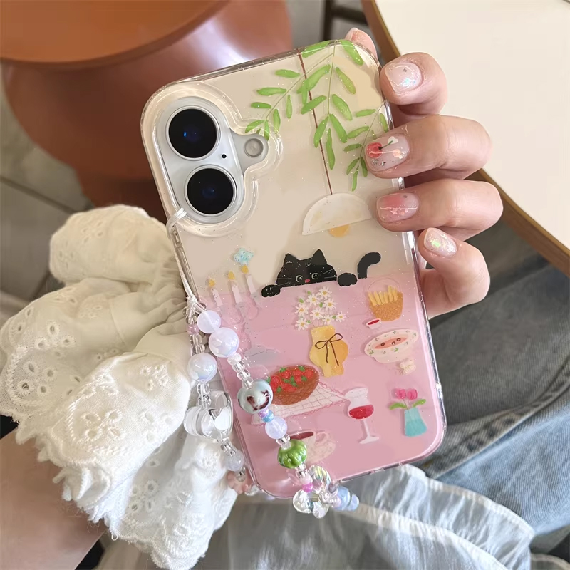 Phone Cases Girly - Ins Girl Cute Dining Table Little