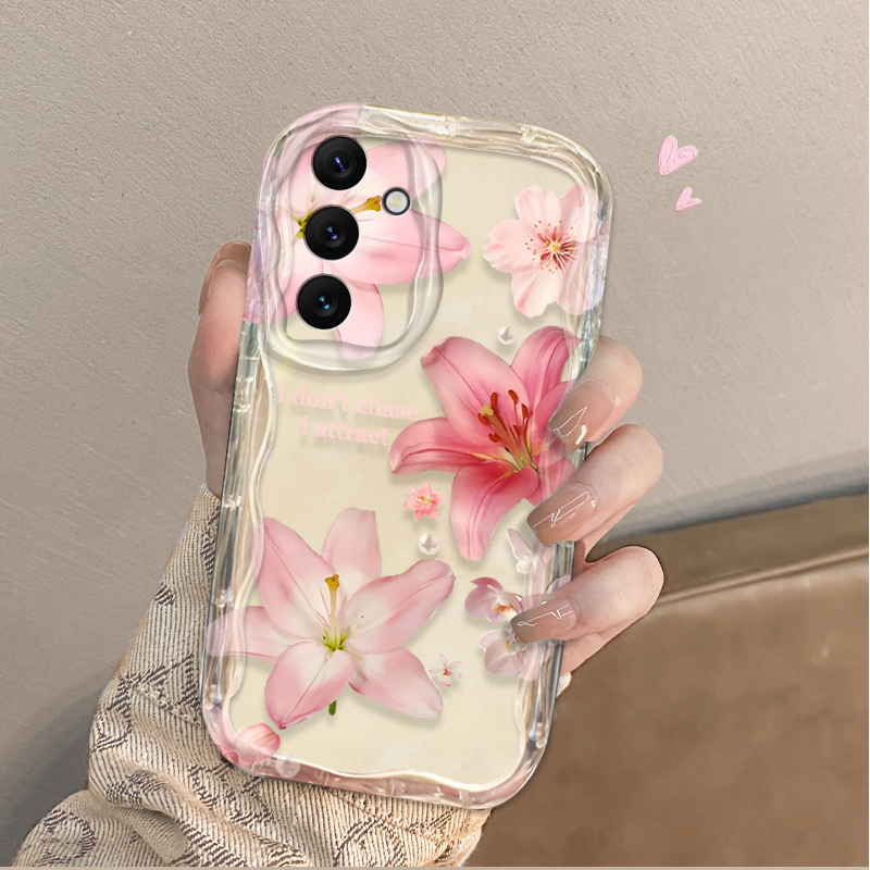 Beautiful Pink Lily Pattern Ph - Phone Cases Samsung A14 评论和价格