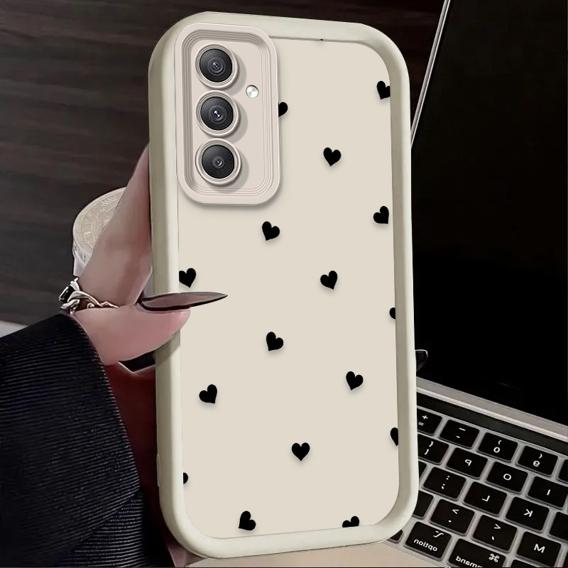 Black Love Heart Bowknot Case  - Phone Cases Samsung A14 评论和价格