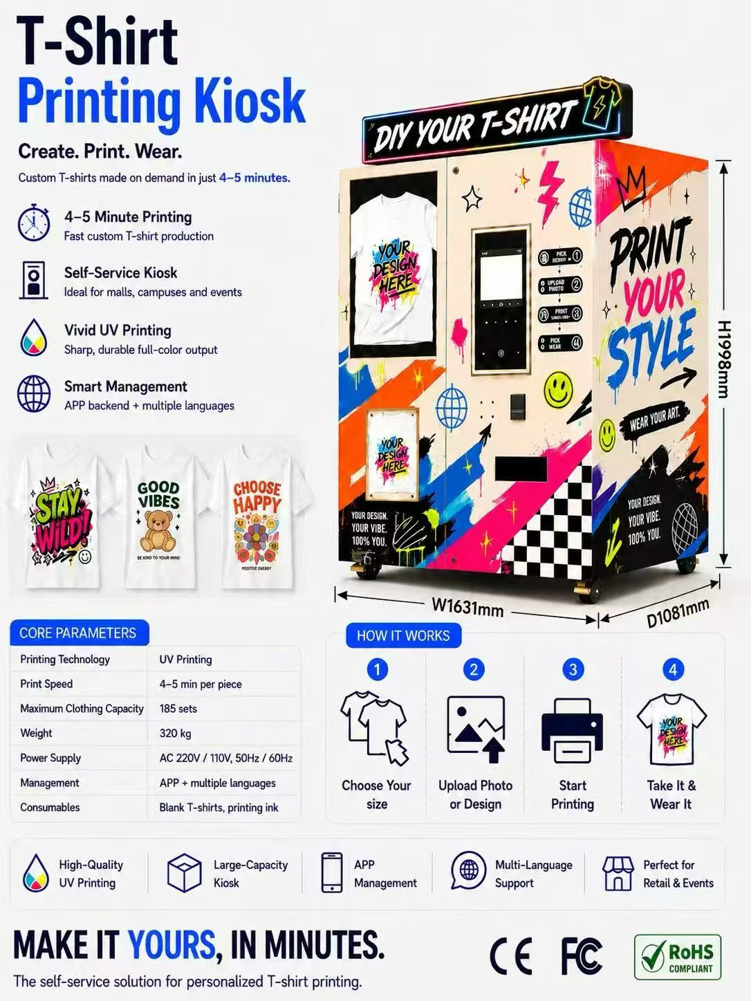 UV Flatbed Printer Vending Mac - Phone Cases Vending Machine 评论和价格