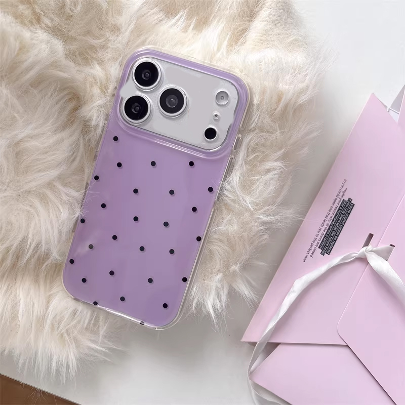 Korean Ins Girl Simple Purple  - Phone Cases Girly 评论和价格