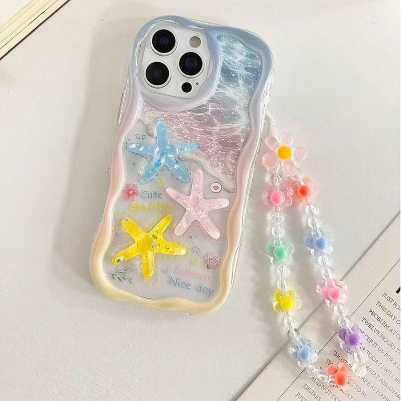 Cartoon Starfish Shell Transpa - Phone Cases With Charms 评论和价格