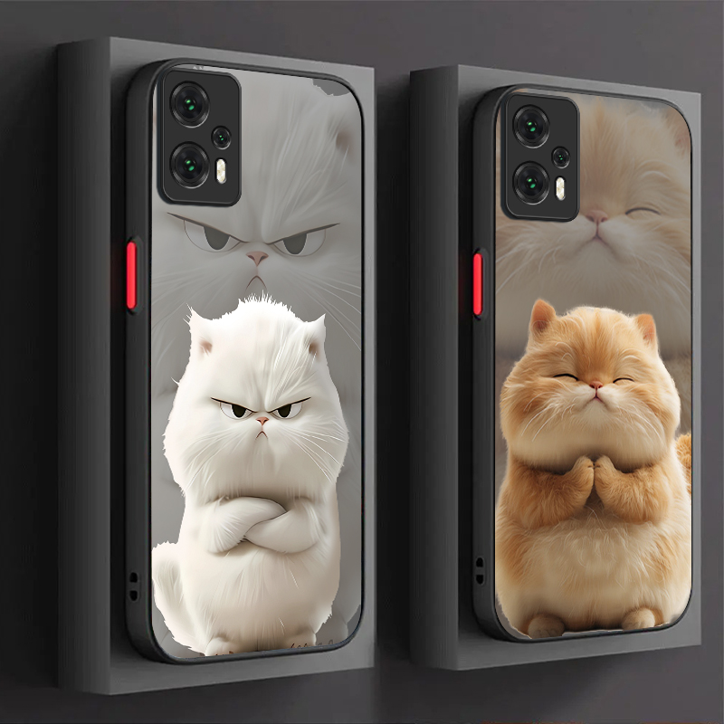 Cartoon Angry Cat Couple Style - Phone Cases Hard 评论和价格
