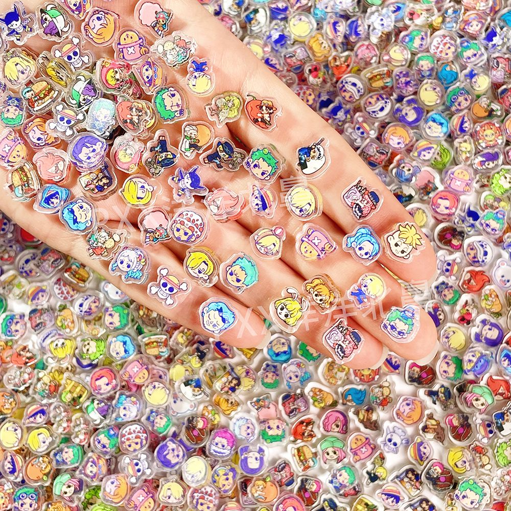 100 mini One Piece acrylic DIY - Phone Cases With Charms 评论和价格